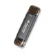 創見Transcend USB3.1/Type C 雙介面行動固態硬碟 1TB(ESD310C)-黑/銀
