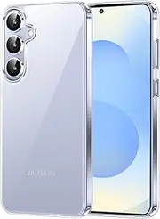 for Samsung Galaxy S25 Plus Case Clear, [Not-Yellowing] [Crystal Transparent Clear] S25 Plus Case with [Built-in 4 Airbags][10FT Military Grade Protection Cover for Galaxy S25 Plus+