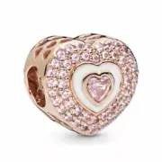 Authentic Pandora Rose Hearts on Hearts Charm