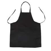 Unisex 2 Black Kitchen Apron Bib, Size in Medium B4B49773