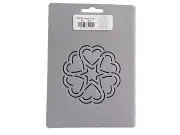 Stencil Quilting Heart Circle 3 1/4" 8cm MB125 crafts embroidery QC template