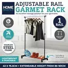 Garment & Shoe Rack Single 75.5cm x 43 with Adjustable Height from 85cm - 161cm