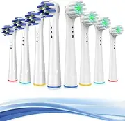 Replacement Toothbrush Heads for Oral B Braun, 8 Pack Professional Electric Toothbrush Heads, Precision Clean Brush Heads Refill Compatible with Oral-B 7000/Pro 1000/9600/ 5000/3000/8000 (8pack)