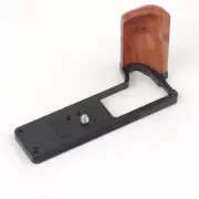 Wood Camera Grip For Fujifilm X-T5 Fuji XT5 Camera with Aluminum Alloy Baseplate