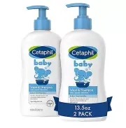 Cetaphil Baby Wash & Shampoo 13.5oz Pack of 2 Hypoallergenic Gentle Enough