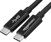 AmazonBasics USB Type-C to USB Type-C 3.1 Gen1 Cable - 6 Feet (1.8 Meters) - Black