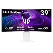 LG UltraGear 39-inch OLED 240Hz WQHD Curved Smart Gaming Monitor webOS, 0.03ms (GtG), 240Hz, DisplayHDR True Black 400 - 39GX90SA-W. AAU
