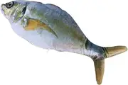 GANAZONO Jumping Fish Toy for Cats Interactive Electronic Pet Toy Soft Plush Material Tuna Shape Yellow