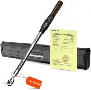 Multi-Unit Digital Torque Wrench with LED Alerts - Ideal for Mechanics & DIYers