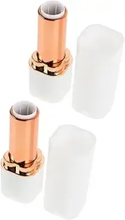 MERRYHAPY 2pcs Lipstick Tube Lip Gloss Diy Plastic Container Lipstick Containers Empty Tube White Pp