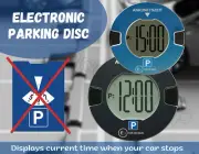 Automatic Electronic Parking Clock / Car parking hours Blue/Black