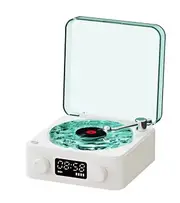 Mini Retro White Noise Bluetooth Speaker Portable Vintage Sleep Aid Bluetooth Speaker Subwoofer With RGB Light Support TF Card White