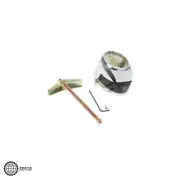 NEW GE WS10X10045 FAUCET BASE CHROME OEM