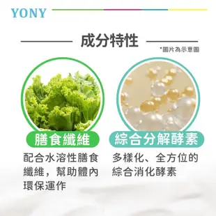 快速出貨｜發票🔹YONY 320億酵素益生菌（優格/鳳梨/梅果風味）一盒30包｜蔬果酵素｜膳食纖維｜全家人一起健康