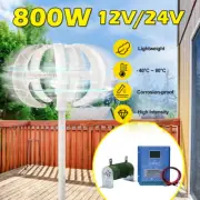 800W 5 Blades Wind Turbine Generator Kit Windmill MPPT Hybrid Controller 12V/24V