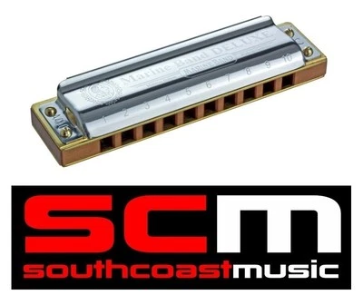 Hohner Marine Band Harmonica 10 Hole Harp Deluxe 2005/20 Key of C