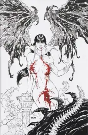 VAMPIRELLA #15 (RB WHITE COLOR SPLASH VIRGIN VARIANT)(2021) COMIC ~ Dynamite