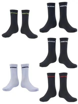 【單車元素】MERIDA 美利達 自行車 車襪 襪子 共五色(黑紅/黑綠/黑白/黑灰/白)