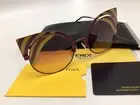 FENDI “ Art Deco “ SUNGLASSES w/ FENDI Case, Certificate Of Authenticity