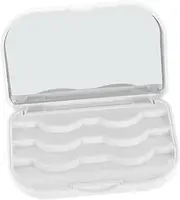 COMPUKAS 1Pc Eyelash Packaging Box Magnetic Lash Organizer Durable Eyelash Container for False Eyelashes Storage Protects and Keeps Lashes Safe for Makeup Lovers