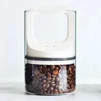 在飛比找ETMall東森購物網優惠-真空密封罐玻璃咖啡豆保存罐單向排氣便攜咖啡粉茶葉陳皮保存罐