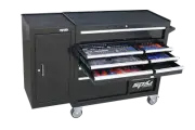 Toolkit 236Pc Metric/Sae In Black Cust Roll Cab