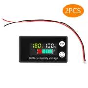 2X LCD Battery Capacity Indicator Voltmeter Lithium Voltage Meter Tester Monitor