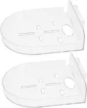 KICHOUSE 2pcs Camera Bracket for Security Camera Easy Wall Mount Without Drilling Plastic Base White