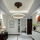 Modern Led Chandelier with 1 Ring Pendant Light, Black Dimmable Hanging....