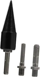 TOYANDONA 1 Set Log Splitter Drill Bit Bits Connection Handles for Electric Drill Woodworking Kit for Effortless Firewood Splitting Durable Material for Use