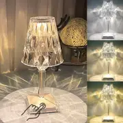Crystal Table Lamp Touching Control Rose Lamp, Off-white 1