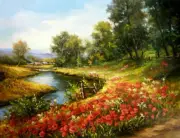 Chart Needlework DIY - Counted Cross Stitch Patterns - Spring Creek