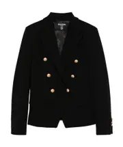 Balmain Kids Long-Sleeved Double-Breasted Jacket 8Y,14Y,13Y,12Y,10Y Black