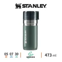 在飛比找樂天市場購物網優惠-STANLEY 真空保溫瓶 0.47L 錘紋綠 GO系列