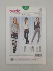 Burda Sewing Pattern 6855 Women's Pants Pattern Size US 6-16 EUR 32-42 NEW