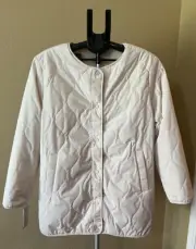 UGG Koolaburra Women’s Jacket Reversible Sherpa Fleece Puffer Jacket XL Cream