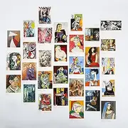 EDENMS Pablo Picasso Art Postcards, Famous Painting Abstract Artwork Post Cards Bulk Pack(30 Pack), Aesthetic wall art prints decor, Postcards Poster for School Students Teacher Thank You Note Cards