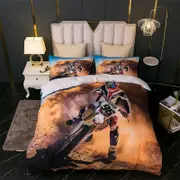 3D Colourful Motorbike Abstract Pattern Quilt Cover Set Bedding Set Duvet Cover Pillowcases WJ 4609