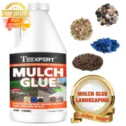 Mulch Glue 64oz Landscape Adhesive Gravel Bark Stabilizer High Strength Binder
