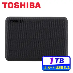 TOSHIBA Canvio Advance V10 1TB 2.5吋行動硬碟-黑