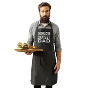 Worlds Okayest Dad - Funny Novelty Kitchen Adult Apron
