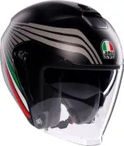 AGV Irides Bologna, open face helmet , color: Matt Black/Grey/Red/Green , size: S