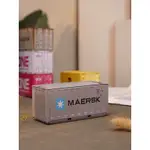 【六四分之一】現貨｜MAERSK 貨櫃造型收納盒｜集裝箱 收納鐵盒｜可放入1/64模型車