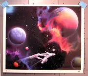 Star Trek Print- Michael David Ward-2nd Star From Right-Signed & Numbered- OOP