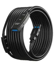 50 Feet Active USB Extension Cable 3.0 Male to Female with 2 Extension chipse...