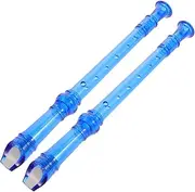 CIMAXIC 2pcs 8 Soprano Recorder Flute Musical Instruments for Beginners and Teens Easy to Play for Learning and Sharing Includes Cleaning Rods