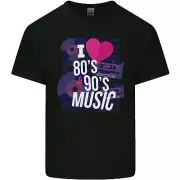 I Love 80s 90s Music Pop Rock Acid House Kids T-Shirt Childrens