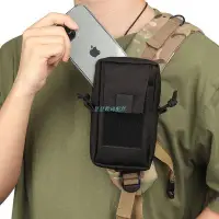 在飛比找Yahoo!奇摩拍賣優惠-手機袋登山手機袋 戶外肩帶手機包對講機零錢EDC腰包moll
