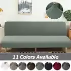 Armless Futon Cover High Stretch Plaid Fabric Sofa Cover Couch Cover Protector