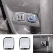 2X Chrome Power Socket Button Panel Trim Cover For Chevrolet Colorado 2014-2022 (for: Chevrolet)